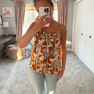 Evereve Smocked Cami Tank Top